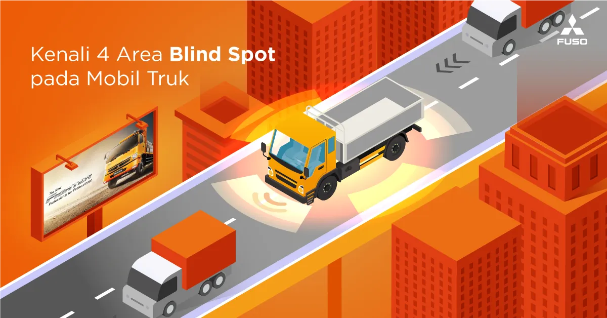 Kenali 4 Area Blind Spot pada Mobil Truk dan Titik Areanya